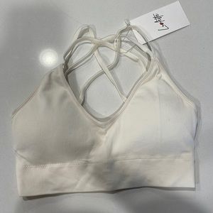 Strappy seamless bralette